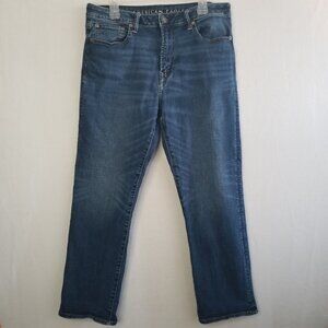 American Eagle Airflex Straight Leg Blue Jeans Men's 33